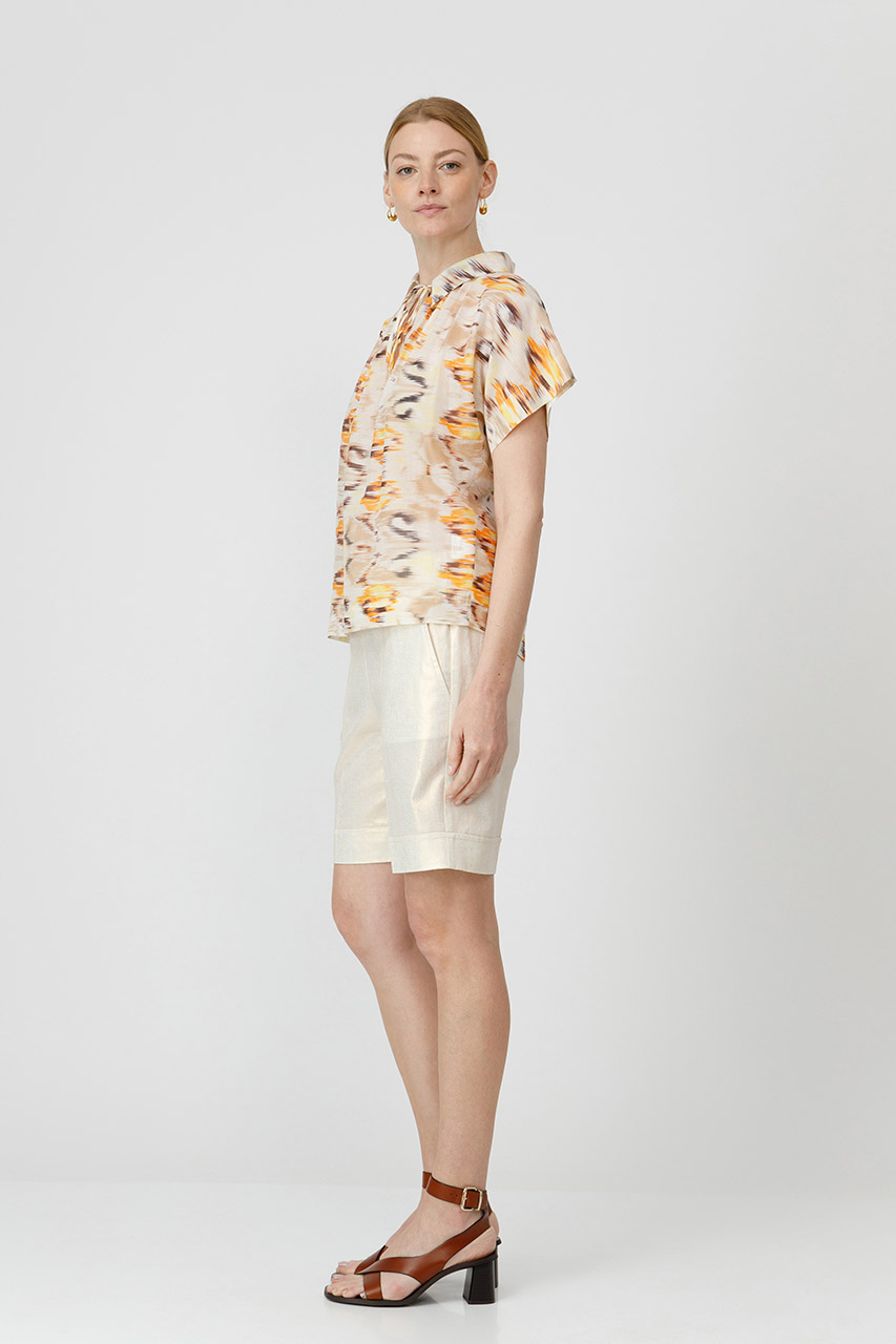 BLUZA CU GULER SI SNUR DIN BUMBAC 9762PP
