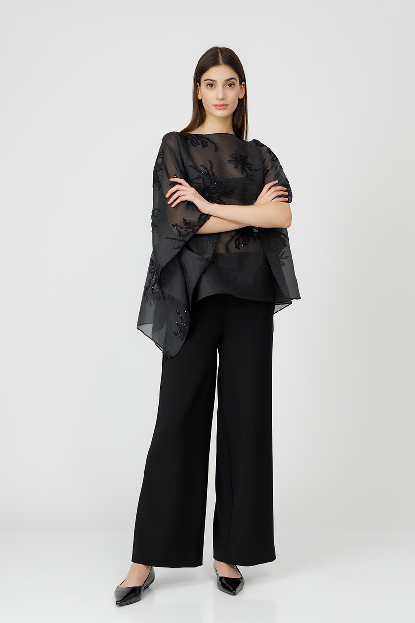 BLUZA ASIMETRICA DIN VOAL 9952BR