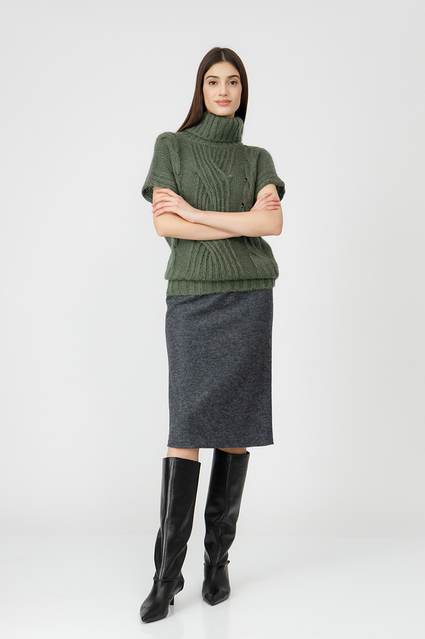 BLUZA PE GAT DIN TRICOT 5510AN
