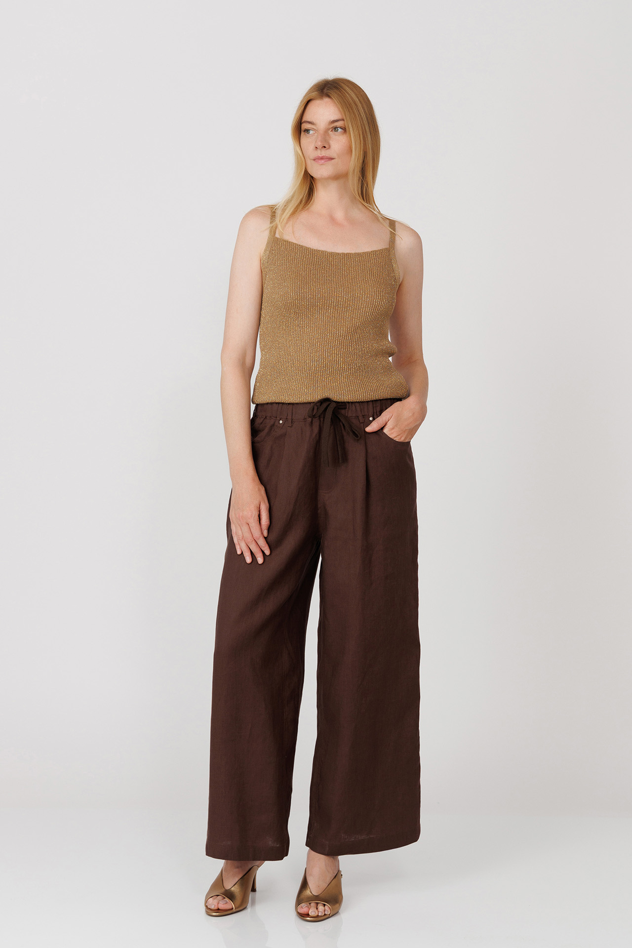 PANTALON DIN IN CU SNUR 5088
