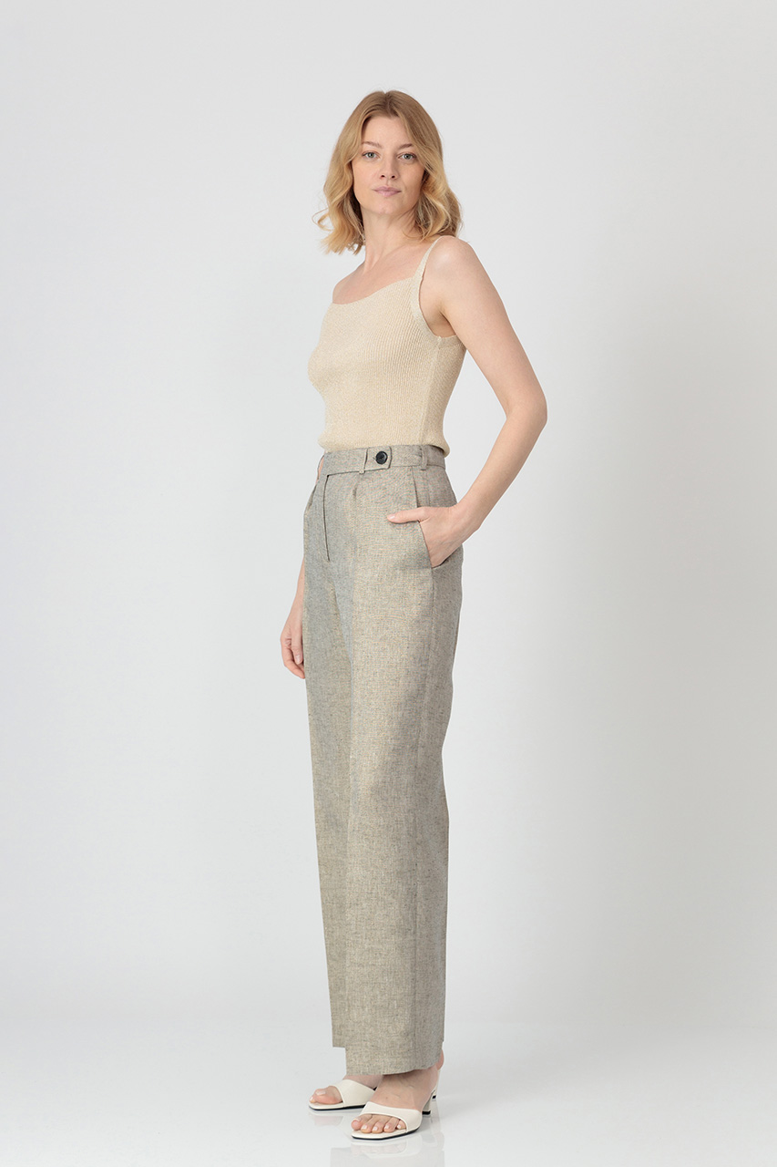 PANTALON DREPT CU DUNGĂ 10003IC