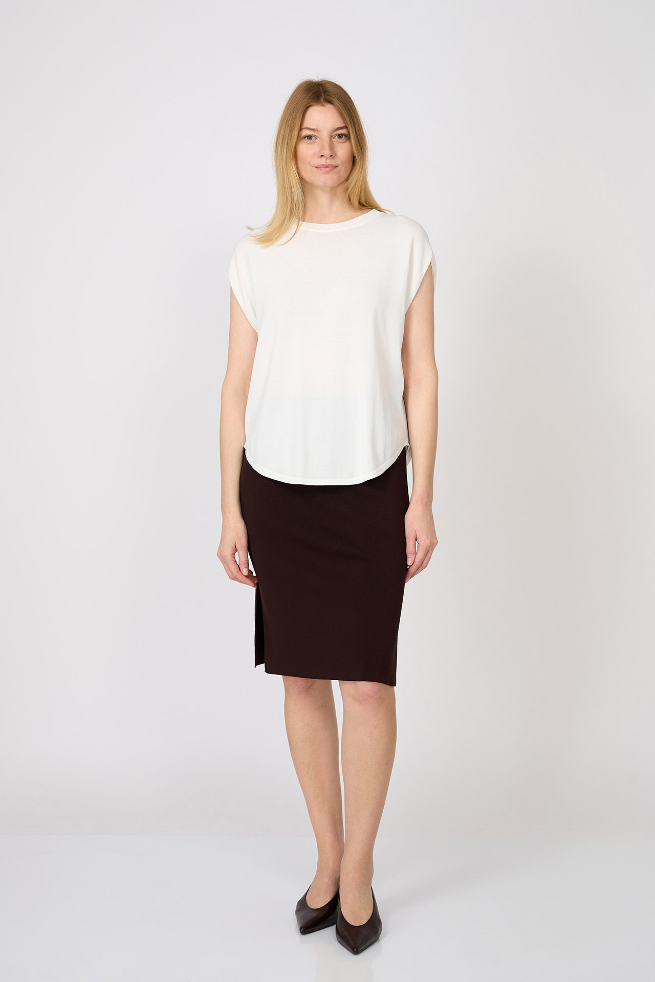 FUSTĂ REVERSIBILĂ DIN TRICOT 3525VINH