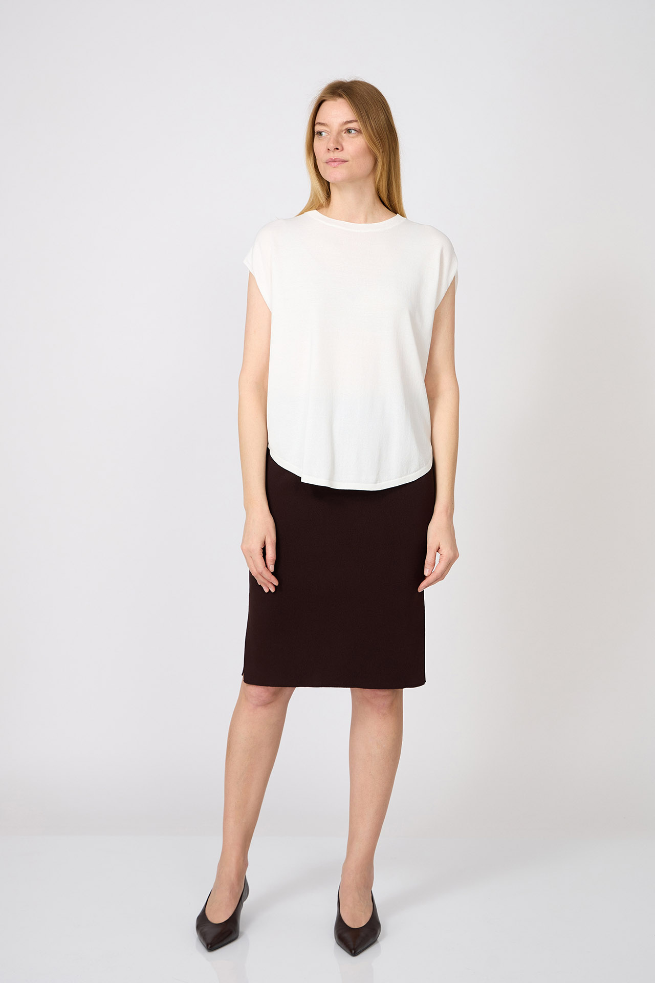 FUSTĂ REVERSIBILĂ DIN TRICOT 3525VINH