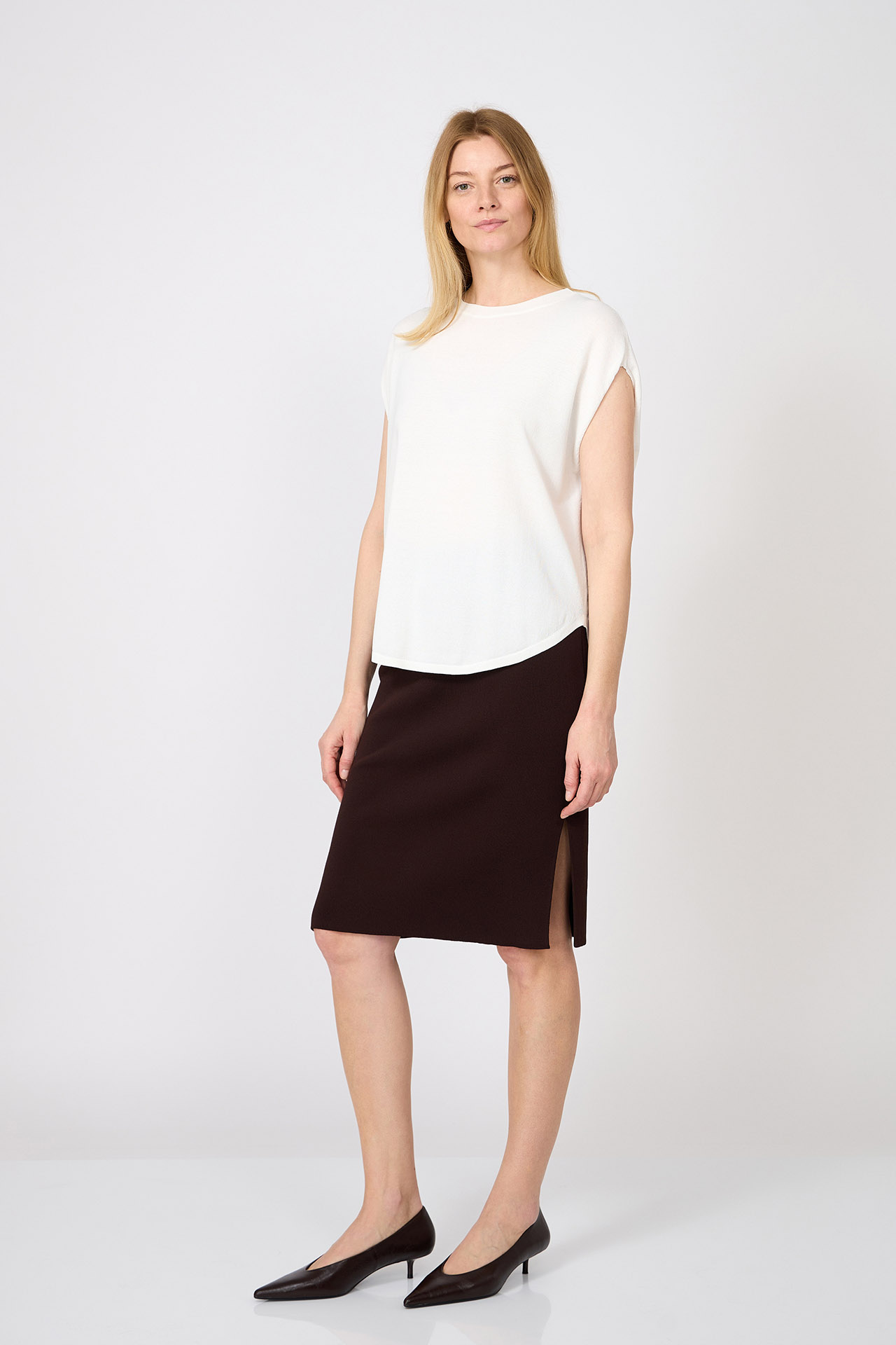 FUSTĂ REVERSIBILĂ DIN TRICOT 3525VINH